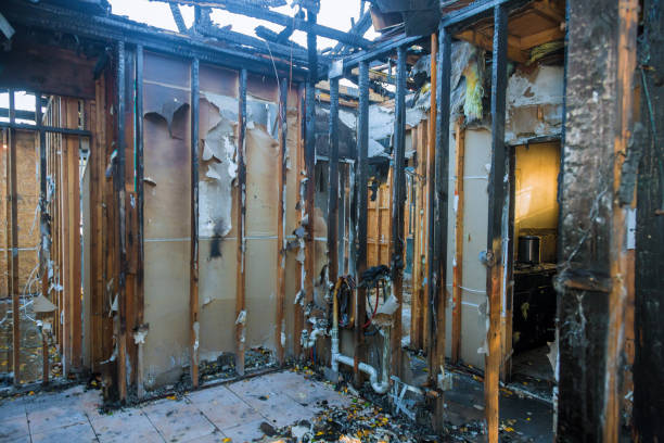 Professional Emergency Fire Cleanup technician working in Hanover, OH